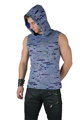 Shrine Goth Rave Punk Cyber Emo Techno Burning Man Purple Decayed Shirt Hoodie  • $39.99