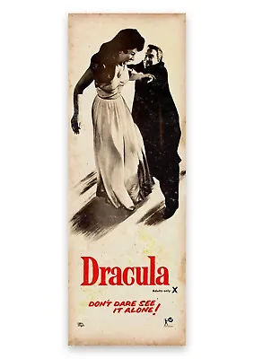 DRACULA Hammer HORROR FILM ART PRINT MOVIE POSTER RETRO • £14.99