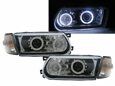 $623.45 • Buy Sentra B13 MK3 95-17 Facelift CCFL Projector Headlight Chrome V1 For NISSAN LHD