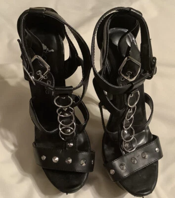 £19.77 • Buy Lapdance Extreme Heels Lap Dance Fetish Studded Embellished Size 6 Used Kinky