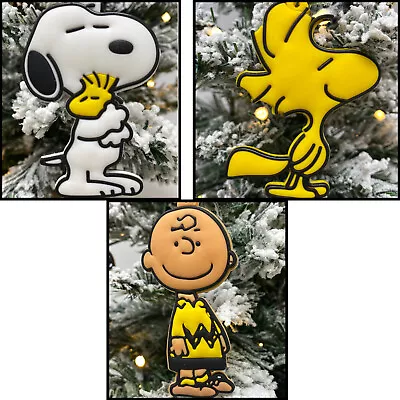 Snoopy Charlie Brown Woodstock 3 Piece Set Christmas Ornament Set - Brand New • $14.99