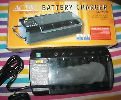 Activ Energy Universal Battery Charger For NiCd And NiMH Batteries. • £10