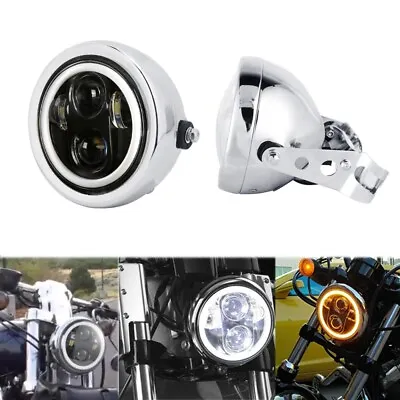 5.75  LED Headlight & Mount Bracket For Suzuki Boulevard C109R C90 M109R M50 M95 • $65.99