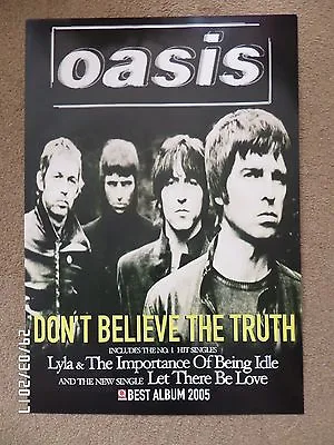 Oasis Don't Beleive The Truth Original 2005 Promo Street Poster. • £20