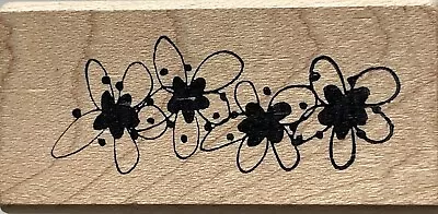 Magenta Rubber Stamp Flower Border Spring Summer Garden Cardmaking Scrapbooking • $7.99