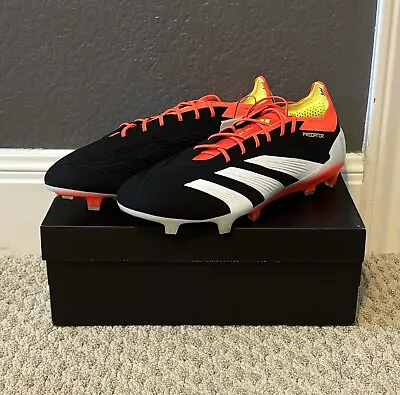 Adidas Predator Elite Se Le Fg Black Orange SZ 10.5 Mercurial Cr7 Messi R9 Vapor • $225