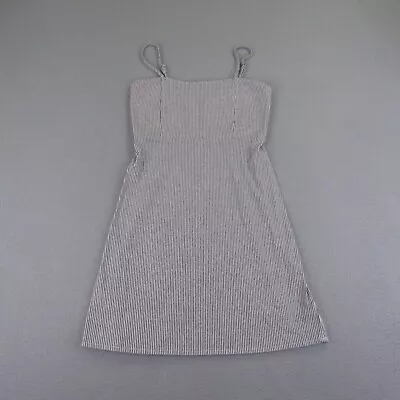 $24.97 • Buy Brandy Melville Dress Womens One Size Blue White Stripes Knee Length Sleeveless