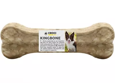 Croci King Bone Munchy - Bone For Dogs Chew Reward Snack For Dogs Natural • £1.29