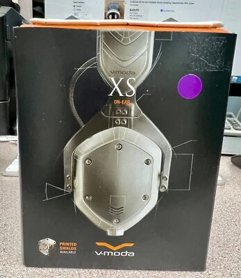 $138.01 • Buy V-MODA XS-U-WSILVER XS Wired On-Ear Headphones White Silver New Sealed
