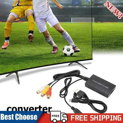 £9.71 • Buy RCA AV S-Video To HDMI-compatible Converter Audio Video Adapter Support NTSC PAL