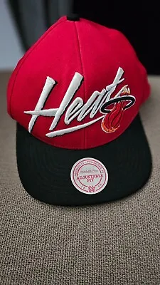 Miami Heat Mitchell & Ness Snapback Cap Hat • £6