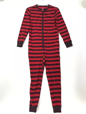 Goodfellow & Co Unisex Adult Pajamas Jumpsuit Red Striped One Piece Size Small • $19.76