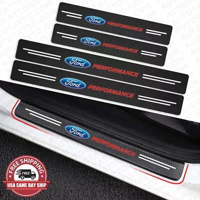 Ford Performance Car Door Plate Sill Scuff Cover Scratch Decal Sticker Protector • $14.99