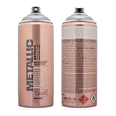 Montana Effect 400 Ml Metallic Color Silver Spray Paint 13.5 Fl Oz (Pack Of 1) • $17.66