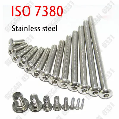 New M3 A2 Stainless Steel Allen Hex Socket Button Head Screw Bolt ISO7380 • $6.06