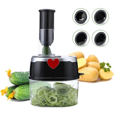 $35.15 • Buy 110v Electric Vegetable Cutter Kitchen Slicer Fruit Salad Grater W/4* Blades