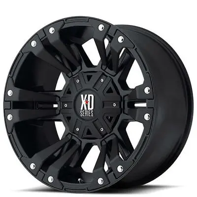 (4) 17  XD Wheels XD822 Monster 2 Matte Black Rims (B47) • $1152