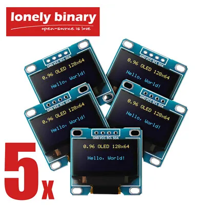 $69.99 • Buy OLED Display 0.96  128x64 I2C SSD1306 Arduino Uno Mega 2560 Respberry PI ESP32