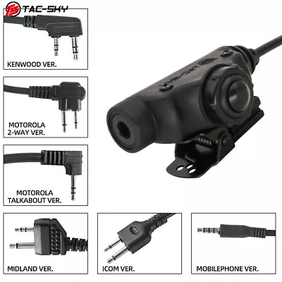 TAC-SKY MilitaryVersion U94 V2 PTT Adapter For Tactical Hunting Shooting Headset • $50.99