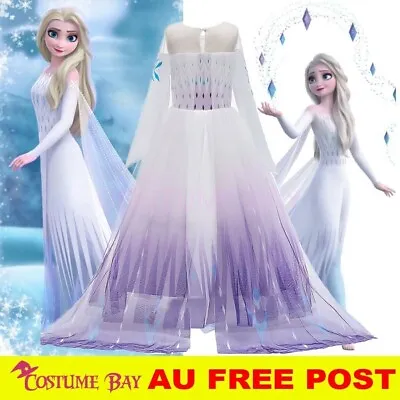 New Release Frozen2 Girls Princess Elsa Anna Dress Birthday Party Costume Tutu • $32.26