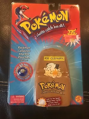 New Sealed Vintage Pokemon Collector Marble Pouch Series #2 Clefairy Brown Pouch • $39