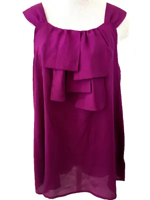 Mossimo Blouse Top Size 2XL Sleeveless Purple Polyester • $12.99