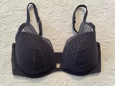 Victoria Secret Bra 32DD Incredible By Victoria Secret Plunge Underwired Gray • $7.99