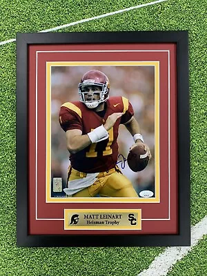 Matt Leinart Signed 8x10 Photo Jsa Auto Custom Framed USC Trojans • $99