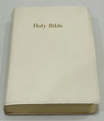 Holy Bible KJV White Red Letter Edition - Nelson 1802W Second Edition VGC • $12.72