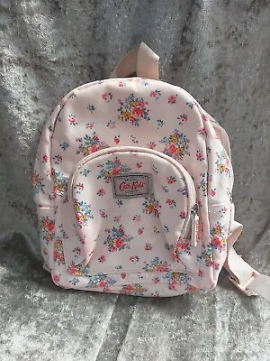 £7.49 • Buy Cath Kidston  Kids   Floral Roses Oil Cloth Back Pack Medium Used Good Con Pink