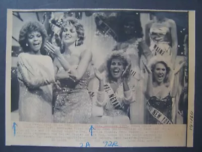 $17 • Buy AP Wire Press Photo 1985 Mrs America Donna Russell Of Brandon Miss And Runnerup