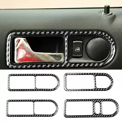 Carbon Fiber Door Handle Interior Trim For VW Golf 4 GTI Jetta MK4 1999-04 TypeA • $11.60