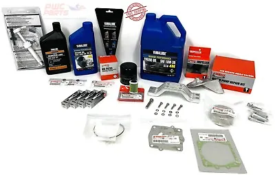 YAMAHA F150 Outboard Oil Change Kit 4M Fuel Filter Anode Spark Plugs Water Pump • $299.95