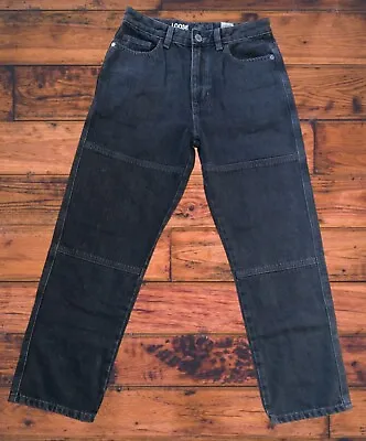 £12.99 • Buy Boys Denim Jeans Black Loose Fit 5 Pocket Age 3y To 16Y Adjustable Waist