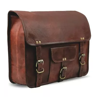 Bike BagBrown Leather Vintage Saddle Bags - Panniers Bag For Bike 1 BAGS • $47