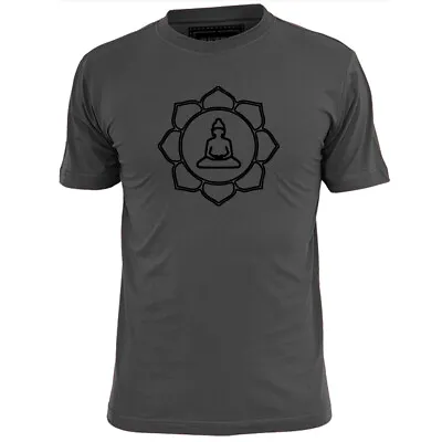 £6.99 • Buy Mens Lotus Buddha T Shirt Buddhism Religion