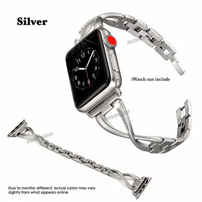 $12.95 • Buy For Apple Watch IWatch Band Series 7 6 Stainless Steel Strap Wrist 38/42/40/44mm