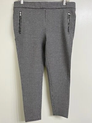 $19.95 • Buy Ann Taylor Black White  Houndstooth  Women's Size Petite Large LP Pants Leggings