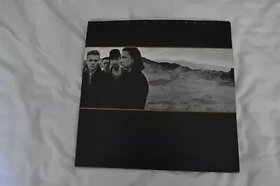 U2 The Joshua Tree GF Vinyl U26 1987 With Poster/ Lyric Sheet. Black Inlay. • £5.50