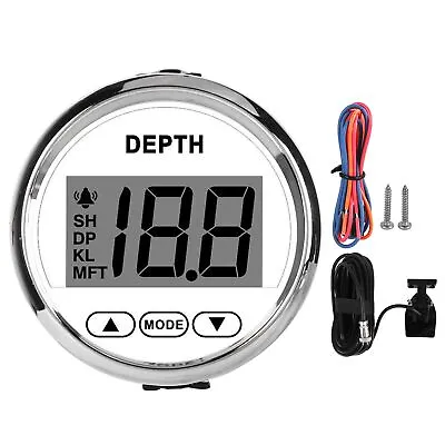 Boats Depth Sounder Waterproof Dash Depth Finder Transducer W/ White Backlight • $235.50