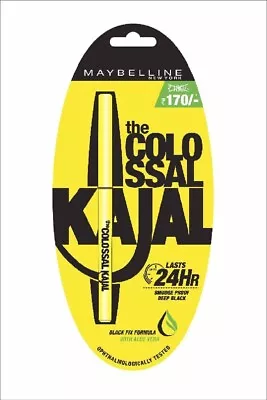 New Maybelline New York Colossal Kajal Long Lasting Smudge Proof And Waterproof • $12