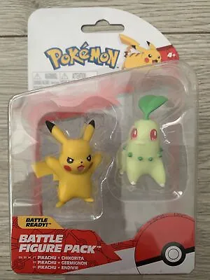 £8.99 • Buy Pokémon Battle Figure Pack 2” Pikachu And Chikorita