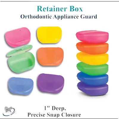 Dental Orthodontic Denture Storage Case Retainer Box Mouth Guard Container 1/100 • $99.99