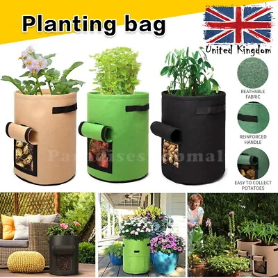 £4.49 • Buy Potato Grow Bags Tomato Plant Bag Home Garden Vegetable Planter Container UK