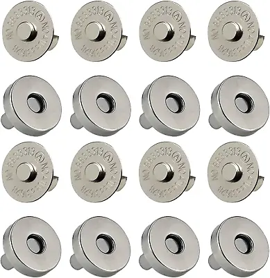 20 Set Magnetic Snaps Purse Magnetic Bag Fastener Clasp Magnetic Button Kit For • $10.58