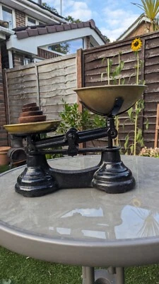 £12 • Buy Librasco Kitchen Scales And Weights Vintage Made In England Cast Iron
