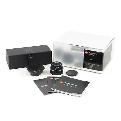 Leica 28mm F5.6 Summaron-m Matte Black Paint + Box 11928 #4313 • $8900