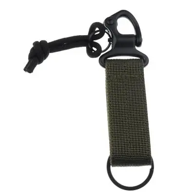 Nylon Multifunctional  Harness D Ring Belt Clip Carabiner Keychain Hook Outdoor • £7.36