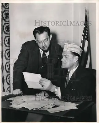 1952 Press Photo VPW Commander-in-Chief Frank Hilton And John Vandercook • $19.99