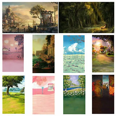 Vintage Wall Oil Print Landscape Painting On Canvas Picture Art Home Decor Mural • $7.83